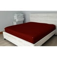 thumbnail image 4 of DNG Creations 5 Piece Zipper Sheet Set - Include (1 Elastic Fitted Sheet , 1 Base Sheet has Zipper, 1 Flat Sheet And 2 Pillowcase) 8 Inch Deep Pocket ( Solid Burgundy - Twin XL ), 4 of 7