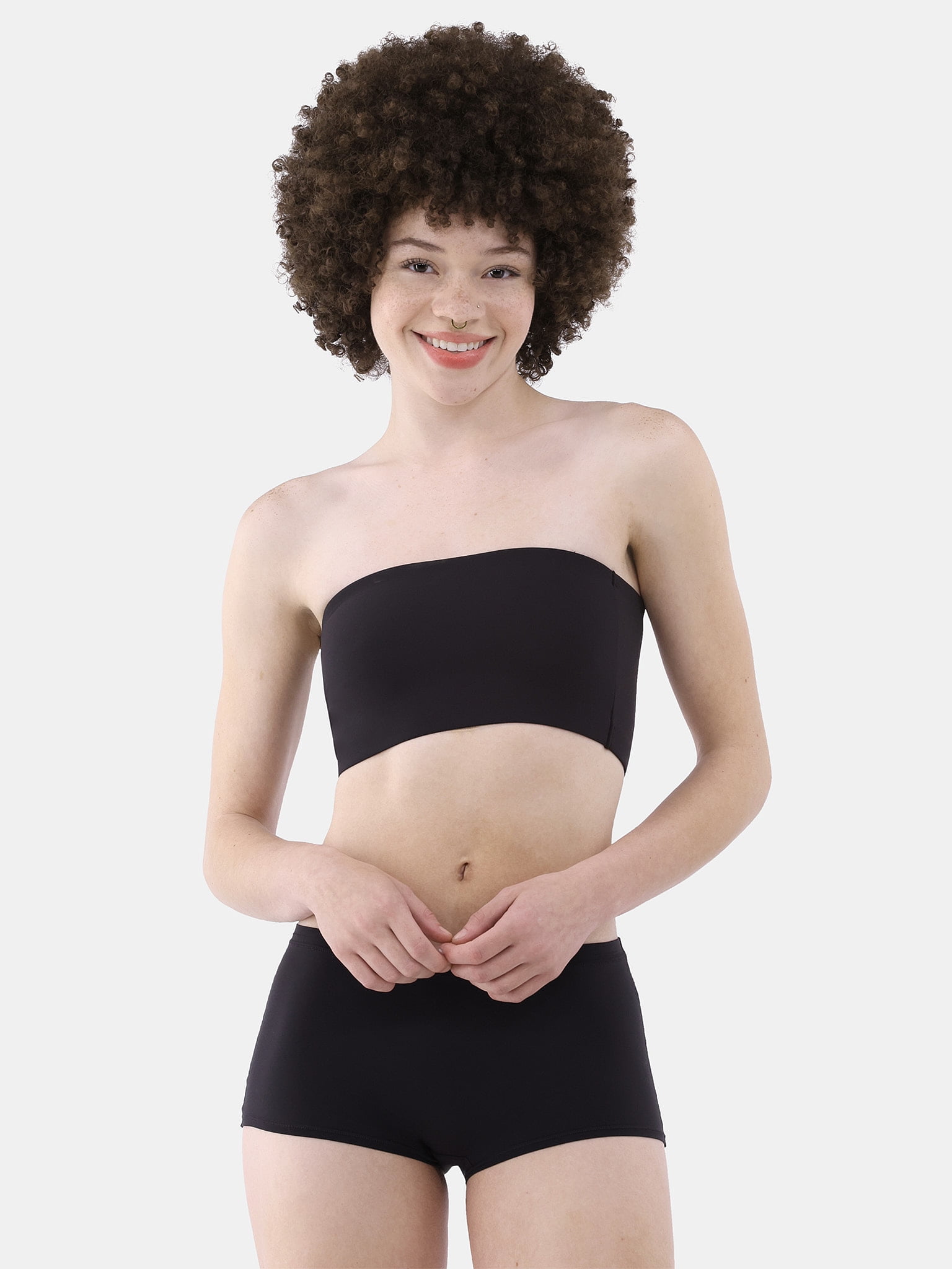 No Boundaries Women's Fit Stretch Bandeau Bra, Sizes XS-3XL