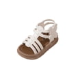 thumbnail image 3 of Viluyesy Girls Summer Sandals Open Toe Casual Beach Shoes Lightweight Fashion Kids Outdoor Sandals White Size 8, 3 of 7