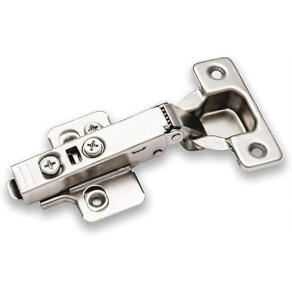 Berta 30 Pieces Full Overlay Frameless Soft Closing European Hinges, 110 Degree 3D Adjustable Clip On Concealed Kitchen Cabinet Door Hinges with Screws