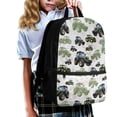 thumbnail image 3 of HUIACONG White Tractor Pattern Backpack for Daily School Use Multi Compartment Wear‑Resistant Large Capacity for Elementary Middle School Kids, 3 of 6