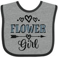 thumbnail image 3 of Inktastic Flower Girl Wedding Bridal Party Girls Baby Bib, 3 of 4