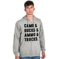 thumbnail image 4 of Camo Bucks Trucks Cute Hunter Son Zip Hoodie Sweatshirt Men Brisco Brands X, 4 of 6