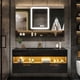 thumbnail image 4 of Bathroom Furniture Solid Wood Cabinet With Sink Wash Basin With And Mirror Vanity Toilet Simple Modern Washbasin Light Luxury Sl My Lux Decor Round, 4 of 6