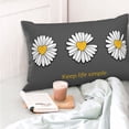 thumbnail image 4 of Balery Keep Life Simple Daisy Flower Funda de Cojín Estampada, Regalos para Mujeres, Regalos de Amor para Ella, Regalos para Novia o Esposa, Funda de Almohada-20"x30", 4 of 6