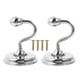thumbnail image 1 of Practical Curtain Hanger 2Pack For Bathroom 6.5x4.8cm Silver Zinc Alloy Design For Hanging Curtains, 1 of 3
