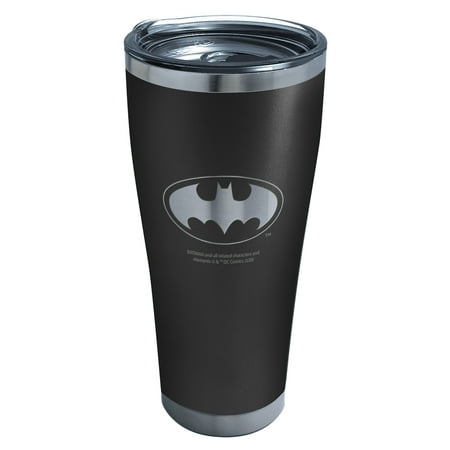 

Tervis DC Comics - Batman Logo Engraved on Onyx Shadow Triple Walled Insulated Tumbler Travel Cup Keeps Drinks Cold & Hot 30oz Onyx Shadow