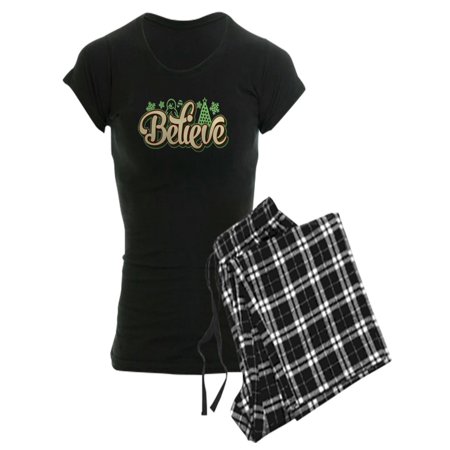 

CafePress - Believe Christmas - Women s Dark Pajamas