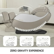 Real Relax Zero Gravity Full Body Massage Chair Recliner with Heating and Foot Massage, Brown