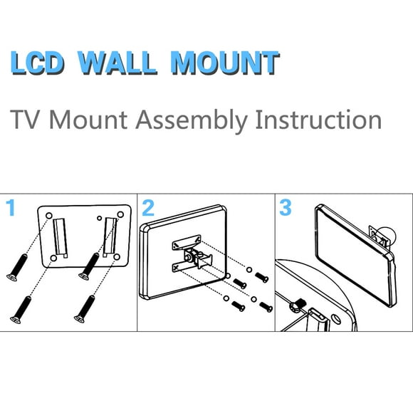 Wall Tilting LCD Monitor TV Mount Wall Bracket For 14 15 17 19 22 24 inch