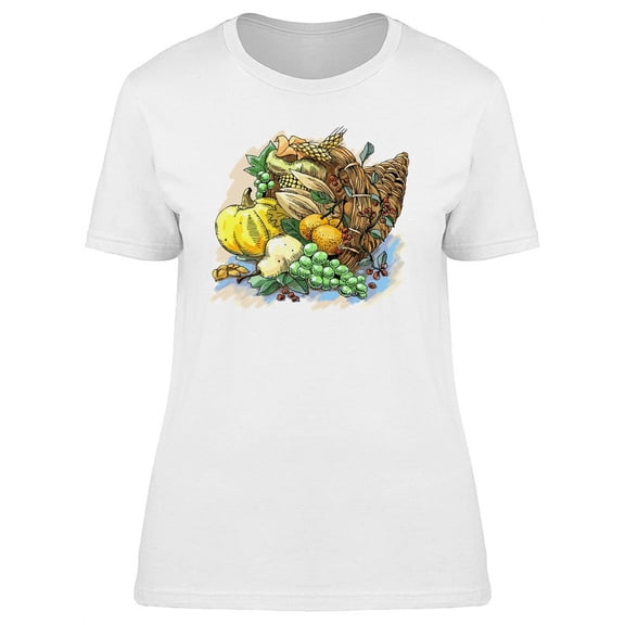 Cornucopia Full Of Fruits Tee Women's -Image by Shutterstock