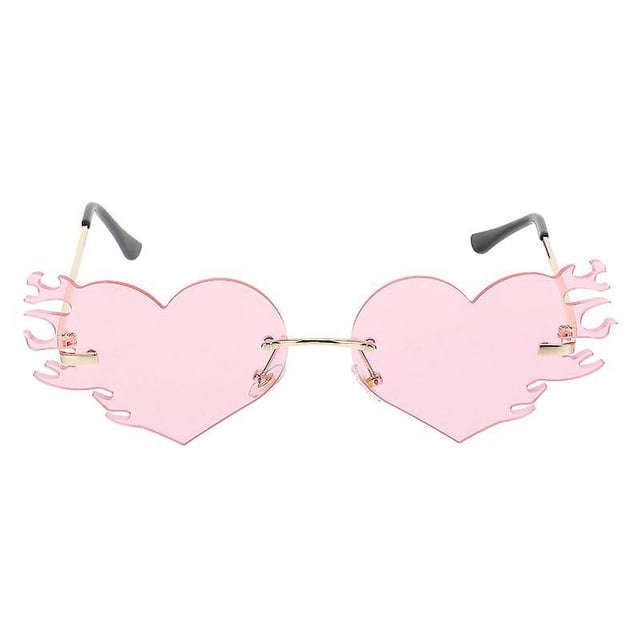 1 par de gafas de sol con forma de corazón