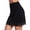 Black, variant on Elastic Waist Half Slips for Women Underskirt Side Slit Lace Trim Short Aboves Knee Half Slips for Women's Under Dress