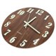 thumbnail image 3 of Relojes operados con reloj de pared de madera con función de luz nocturna de 2x 12 pulgadas ER, 3 of 5