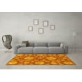 thumbnail image 3 of Ahgly Company Machine Washable Indoor Rectangle Abstract Yellow Modern Area Rugs, 2' x 3', 3 of 4