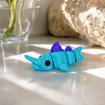thumbnail image 4 of 3D Printed Mini Animals Small 3D Printed Animals 2.5 Inch 3D Printed Squeeze Toys Relaxation Toys Cute Desk Decor for Gaming Desk Gamer Room Decor Blue Articulated Swordfish, 1, 4 of 6