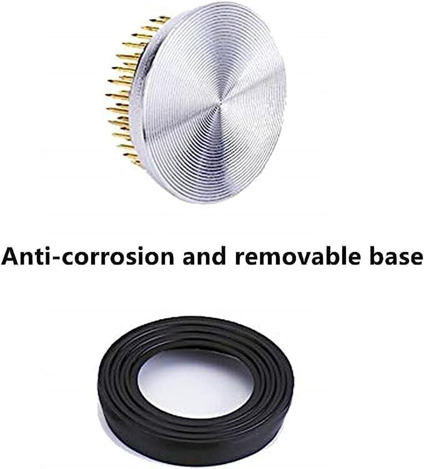ABCISI Flower Frogs for Flower Arrangements Supplies, Japanese Flower Arranging Ikebana Kenzan, Pin Frogs for Flowers Holder with Rubber Base Flower Fixed Tools(2.76inch)