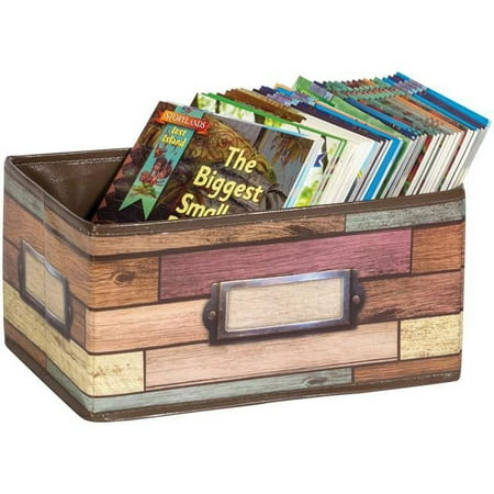 UPC: 0194629092246 | Teacher Created Resources Reclaimed Wood Design Small Storage Bin  Pack of 2