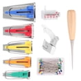 thumbnail image 3 of 1 Set of Tape Bias Maker DIY Fabric Quilting Binding Tape Makers Sewing Tools Kit (5PCS Bias Tape Maker), 3 of 8
