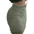 thumbnail image 3 of Women's Mesh Bodycon Mini Skirt, Vintage Floral Print High Waist Skirt, 3 of 10
