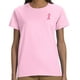Womens Cancer du Sein Sensibilisation Ruban de Coton T-Shirt - Rose Clair, XL – image 1 sur 3