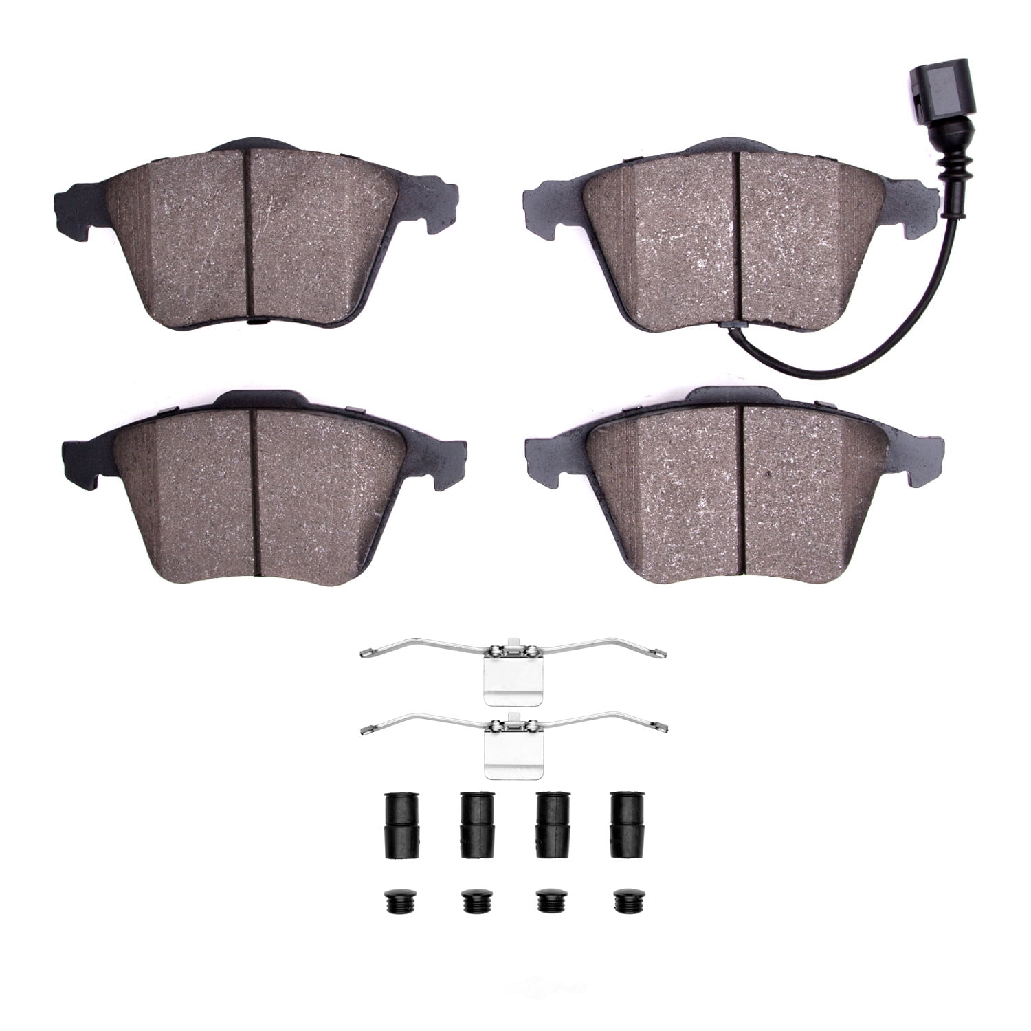 Dynamic Friction Company 1551-0915-32 DFC 5000 Advanced Brake Pads - Low Metallic and Hardware Kit