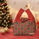 thumbnail image 5 of Bolsa de regalo navideña de lona | Bolsa de mano con asa resistente | Bolsa para envolver regalos navideños en rojo y verde | Bolsa reutilizable de tela para dulces navideños | Almacenamiento de, 5 of 6