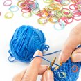 thumbnail image 4 of Crochet Stitch Markers, Metal Stitch  Markers Multipurpose 100pcs Durable  For DIY Handcrafts, 4 of 8