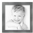 thumbnail image 2 of ArtToFrames 12" x 12" Muted Cold Silver Picture Frame, 12x12 inch Silver MDF Poster Frame (WOM-4682), 2 Pack, 2 of 6