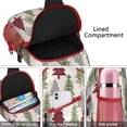 thumbnail image 4 of Sling Backpack,Multicolor Christmas Tree Pattern Sling Bag with Water Bottle Holder,Waterproof Sling Bag for Men/Women with Headphone Jack for Hiking,Travel, 4 of 6