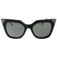 thumbnail image 2 of FENDI FF 0060/S KKL SF Sunglasses Shiny Black Frame Grey Lenses 52mm, 2 of 6