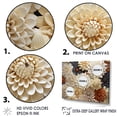 thumbnail image 3 of Designart "Garden Mosaic: White Chrysanthemum Array" Chrysanthemums Floater Framed Canvas Wall Art, 3 of 5