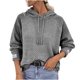 thumbnail image 1 of Sudadera para mujer Otoño Sudaderas Moda para mujer Color sólido Sudadera con capucha Suéter informal Top Odeerbi  ODB-5, 1 of 8