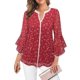 thumbnail image 1 of Blusa VALOLIA Elegante túnica de lunares rojos para mujer XXL, 1 of 4