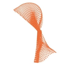 Xfvqtps Women Mesh Rhinestone Headbands Hollow Out Glitter Crystal Headscarfs Wrap for Rave Party Festival Nightclub Orange