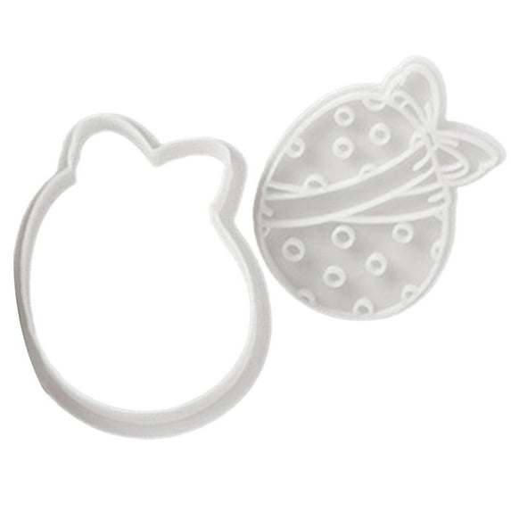 Cute Happy Easter Biscuit Embossed Mold Stencil Non-Stick, Plastic, Cookie Cutter, for Kitchen