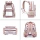 thumbnail image 5 of Bolso escolar transparente para mujer 2019 nueva versión coreana bolso de gelatina de moda versátil mochila simple bolso de mujer bolso de PVC - oro rosa Anggrek Otros, 5 of 8