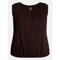 thumbnail image 3 of Terra & Sky Women’s Plus Sleeveless Cotton Flowy Top, Size 0X-4X, 3 of 3