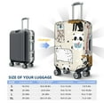 thumbnail image 4 of Fuzoiu Hand Drawn Animals Print Suitcase Cover,Washable Luggage Covers for Suitcase,Elastic Luggage Protector Cover,Scratch Resistant Travel Suitcase Covers-X-Large, 4 of 7