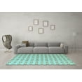 thumbnail image 3 of Ahgly Company Indoor Round Solid Light Blue Modern Area Rugs, 6' Round, 3 of 4