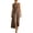 Brown, variant on Women's Elegant Long Skirt for Formal Wear Matching Two Piece Outfit Set Beige L