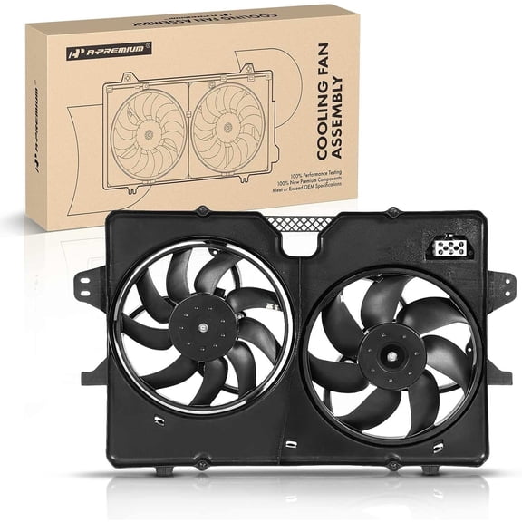 A-Premium Engine Radiator Cooling Fan Assembly Compatible with Ford Escape 2008-2012 & Mercury Mariner 2008-2011, 2.3L 2.5L, Replace# 8L8Z8C607A