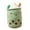 Green, variant on VICKYPOP Boba Plush Toy Cute Stuffed Bubble Tea Food Shaped Throw Pillow Cushion Cartoon Fruit Milk Tea Gift for Kids (Brown, 13.7 inches)