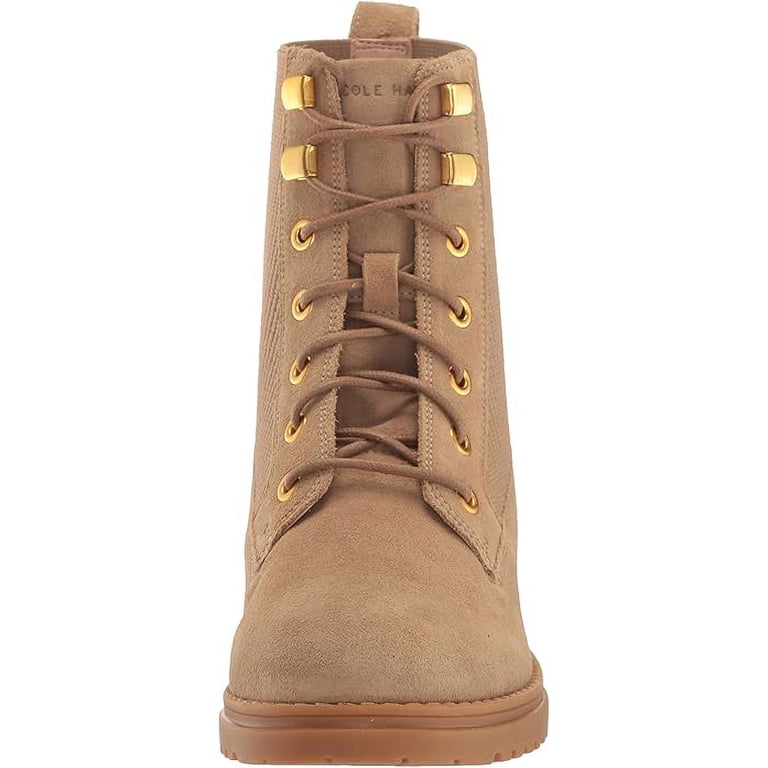 Cole Haan Camea Dark Latte Waterproof Suede Round Toe Zipper  display picture 3