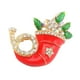 thumbnail image 4 of Pin de Navidad esmaltado Broche de sombrero Noel Collar con colgante de cristal de Navidad de invierno Oro, 4 of 7