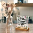 thumbnail image 5 of Work Bestie Gifts for Women,Retirement Farewell Leaving Going Away Gifts for Coworkers Colleague,Chance Made Us Colleagues Acrylic Desk Plaque Sign with Wooden Stand for Office Shelf Table Decor, 5 of 8