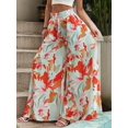 thumbnail image 2 of Pantalones anchos Vidifid OrangeFlower para mujer, talla 2XL, 2 of 6