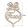 thumbnail image 4 of Pozyie 24Pcs Christmas Decorations Wooden Ornament Xmas Tree Hanging Tags Pendant Decor, 4 of 7