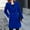Blue, variant on Women's Solid Color Double Long Sleeve Lapel Cardigan Coat For Autumn And Winter Wool Winter Jackets Big Wool Winter Jackets Wool Coats for Women Designer Seamless Thick Winter Jackets Wool Hiking