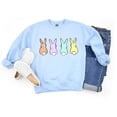 thumbnail image 3 of Pastel Bunnies Sweatshirt, Happy Easter Sweater, Easter Bunnies Sweatshirt, Easter Gift, Happy Easter, Easter Sweatshirt, 3 of 4